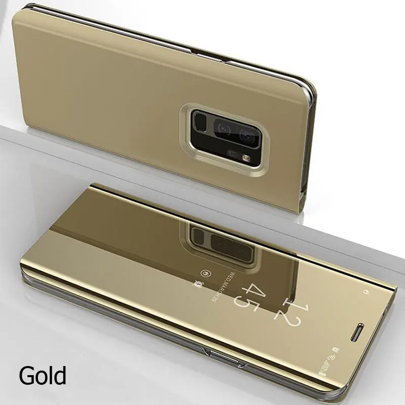 Умный зеркальный Чехол книжка для Samsung Galaxy A51 A71 S20 S9 S8 Plus S7 Edge кожаный чехол A01 A21s A41