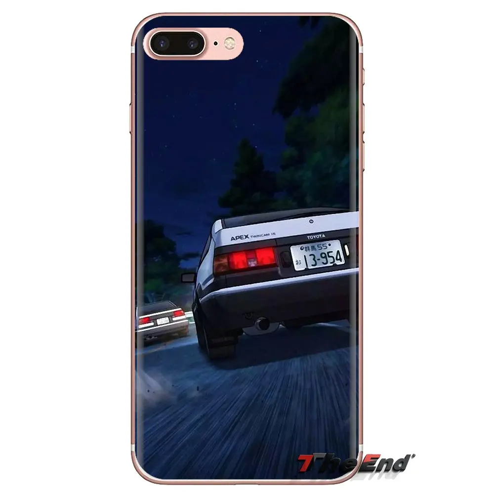Оригинальный D AE86 Trueno Janpan для Samsung Galaxy S3 S4 S5 Mini S6 S7 Edge S8 S9 S10 Plus Note 3 4 5 8 9 прозрачный