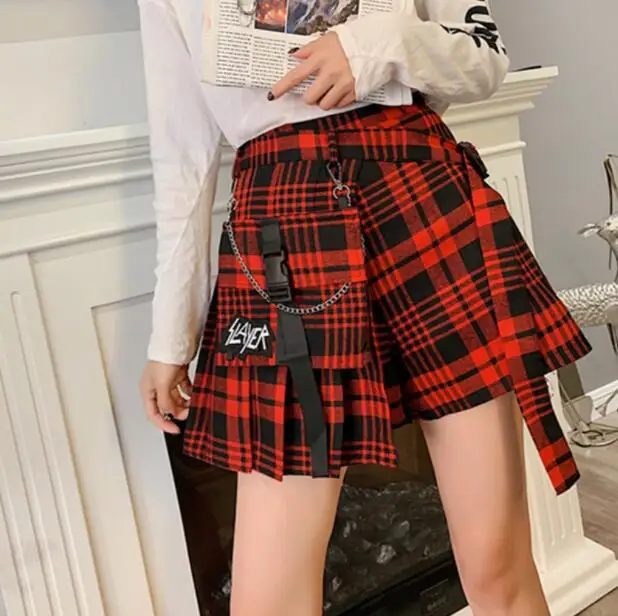 Женские повседневные шорты в готическом стиле панк Харадзюку на весну и осень