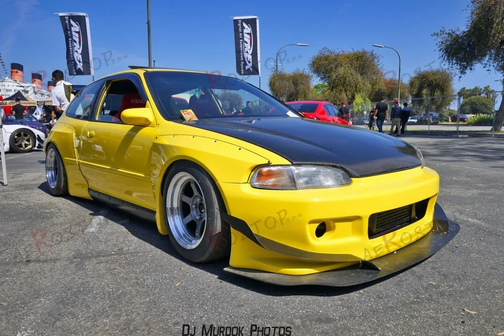 UNPAITED FRP ROCKET BUNNY PANDEM стильные задние спицы для 92-95 CIVIC EG(хэтчбек