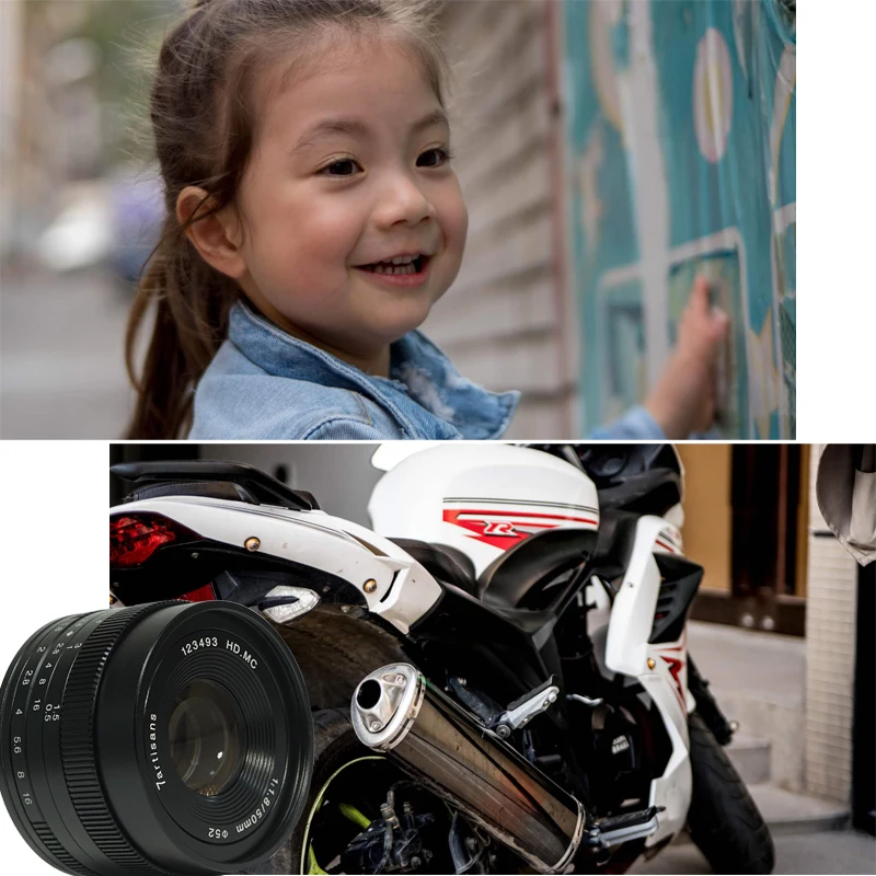 Объектив 7 artisans 50 мм F1.8 с большой диафрагмой ручной фиксированный фокус для