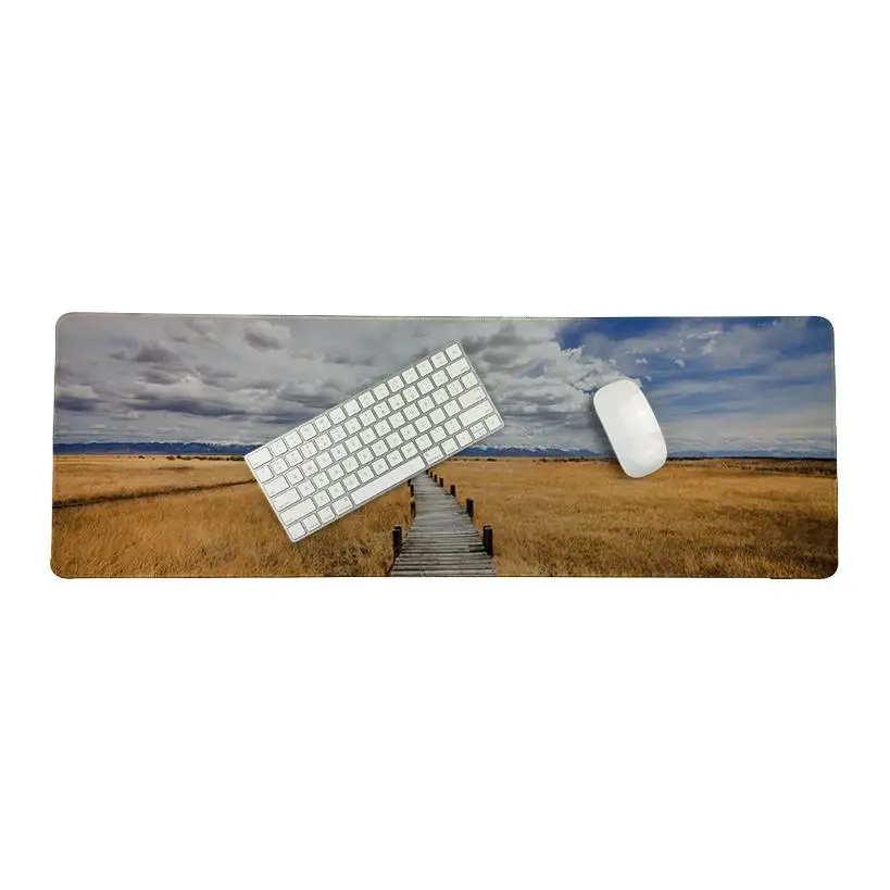 MaiYaCa Top Quality field Landscape Silicone Pad to Mouse Game Size for 30*80cm/11.8*31.5inch Small Mousemat | Компьютеры и офис