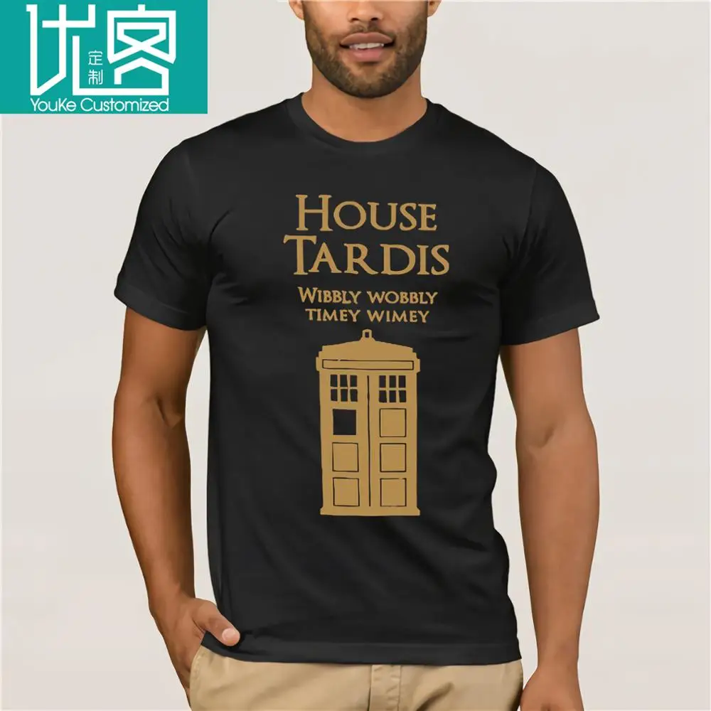 Doctor Who Игра престолов дом ТАРДИС Мужская футболка | одежда