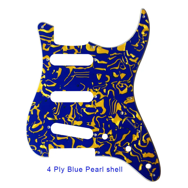 Pleroo деталь гитары Pickguard для крыла 8 винтовых отверстий 57' Stratocaster стандарт SSS St