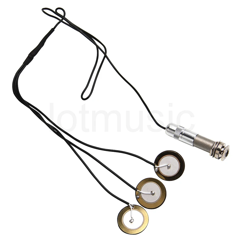 Sound Pure 3 Sensor Guitar Pickup Bridge Plate Transducer with Jack Pack of 5 | Спорт и развлечения