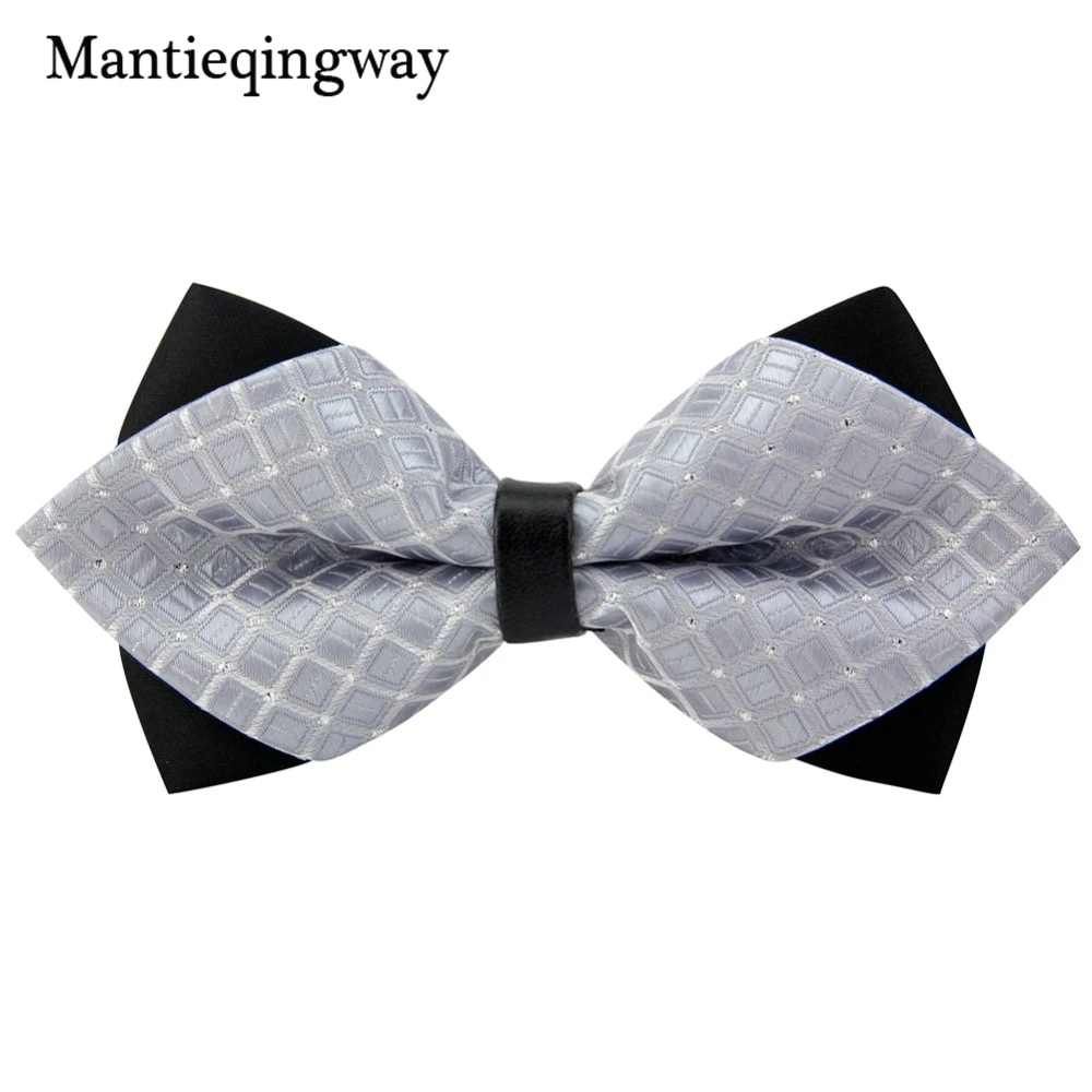 Mantieqingway коммерческий мужской галстук бабочка облегающий бренд 12 см * 6 5 для мужчин