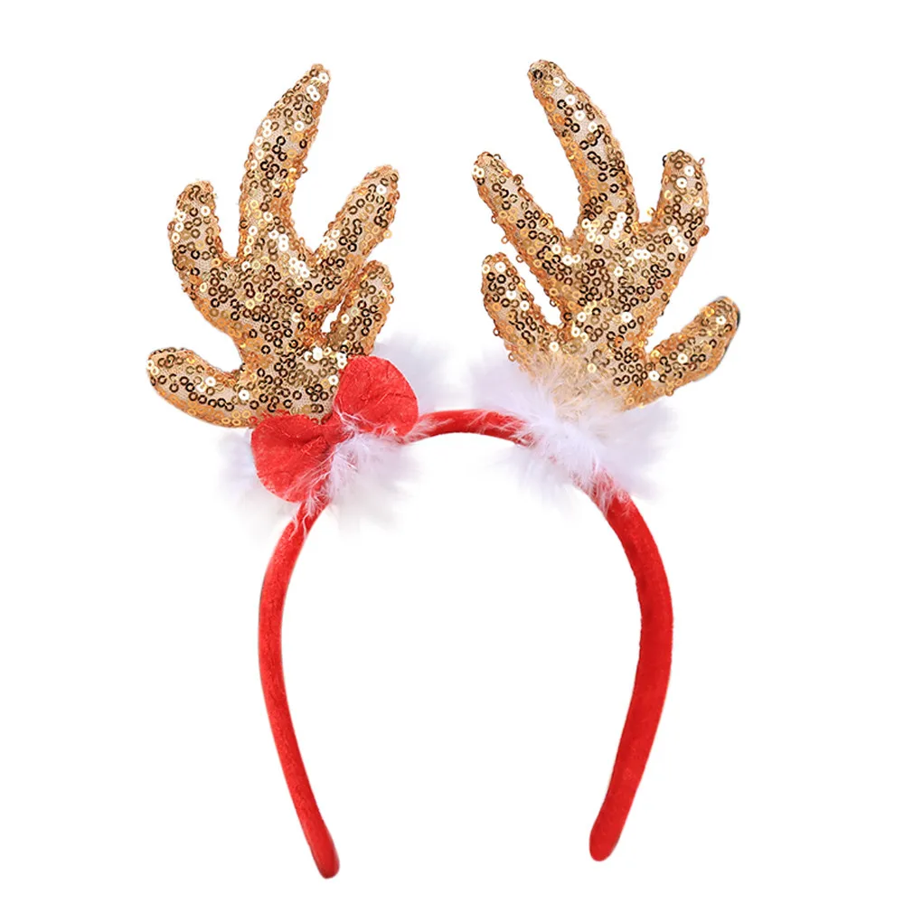 Hot Christmas Hair Accessories Santa Xmas Party Elk Headband Happy Birthday Ornaments Kids Boys Band Decor /D | Дом и сад
