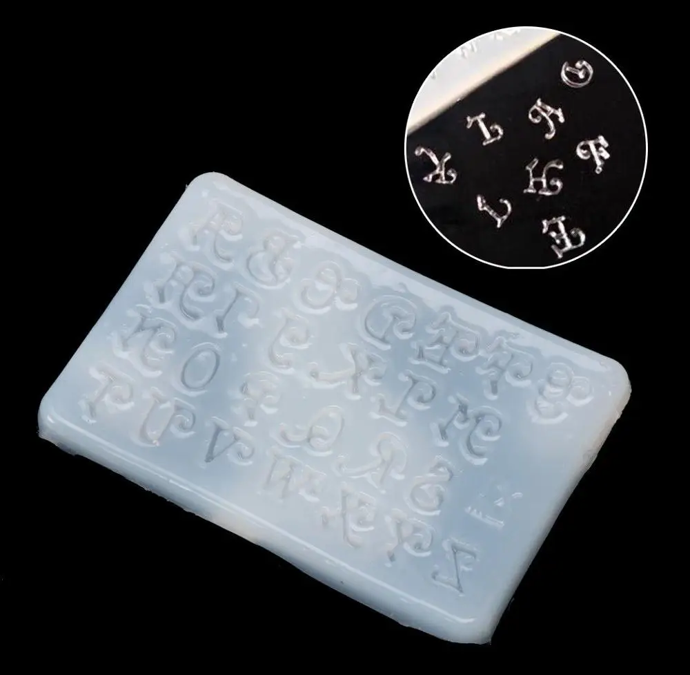 

Letters Jewelry Making Mold Silicone Mould DIY Craft Key Chain Epoxy Resin Mold