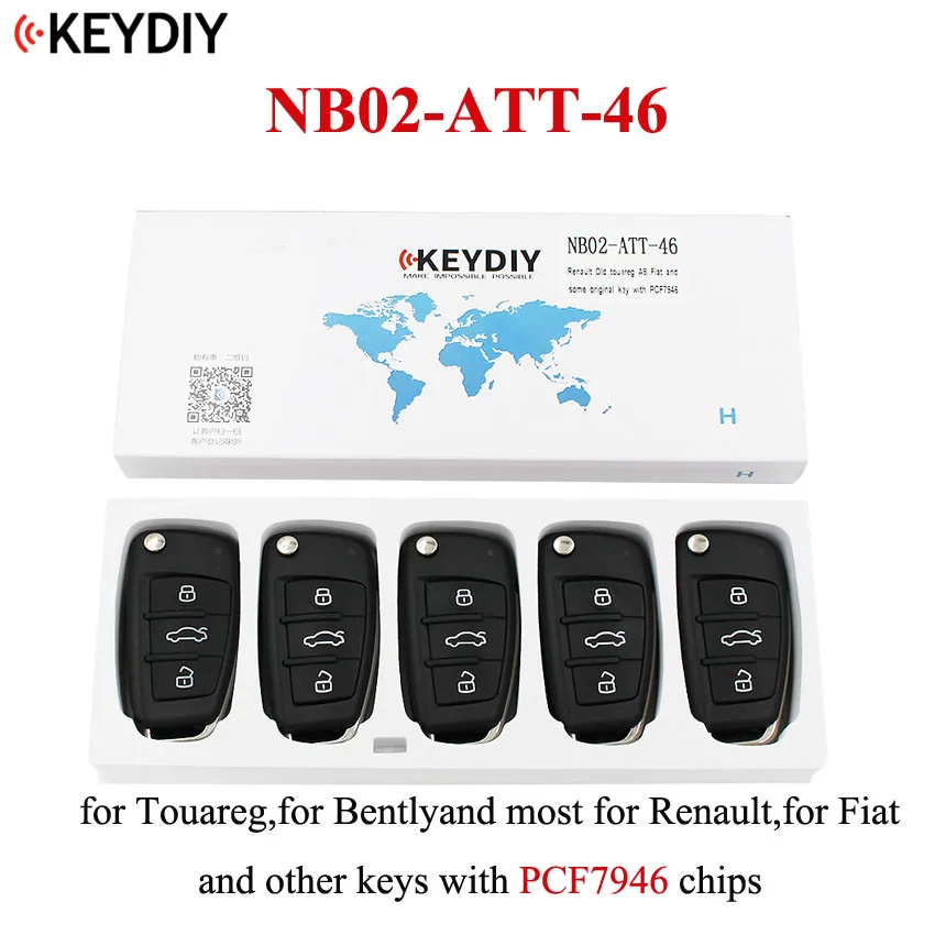 5 шт./лот Универсальный Полный дистанционный ключ nb серия для KD900 + KEYDIY 3 кнопки