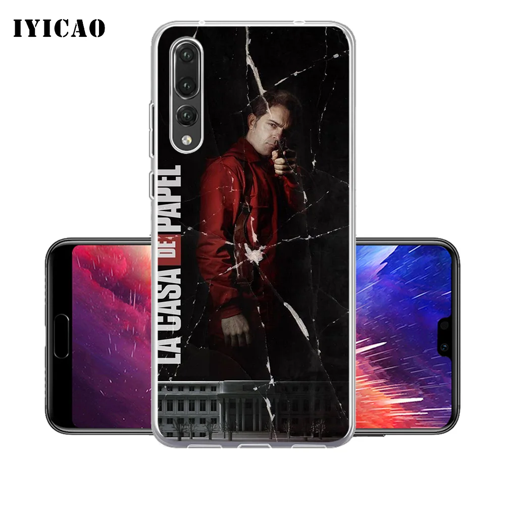 IYICAO La Casa De Papel Мягкий силиконовый чехол для телефона Huawei P30 P20 Pro P10 P9 P8 Lite P Smart TPU |