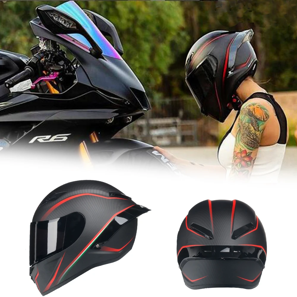 Casco moto rcycle шлем анфас каск Capacete ciclista гоночный полное лицо точка одобренный pista |