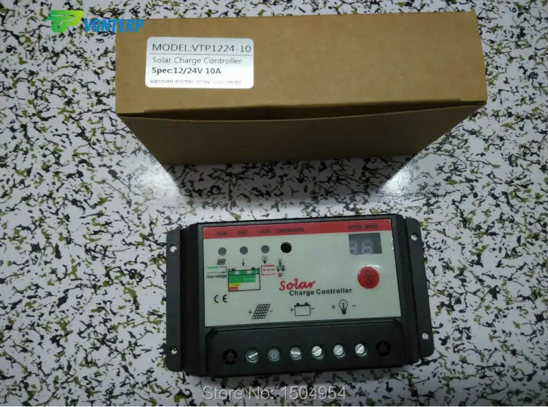 10A 12 V 24 V PWM регулятором солнечного заряда контроллер