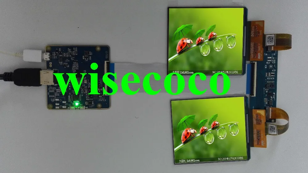 DIY VR гарнитура с 1080p двойной 3 81 дюймов пользовательский oled дисплей супер четким