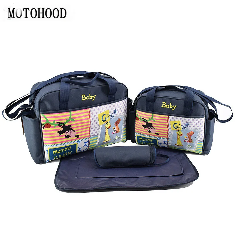 MOTOHOOD 4 шт. детские сумки для подгузников наборы для мам милые животные детская коляска сумка органайзер модные сумки для мам