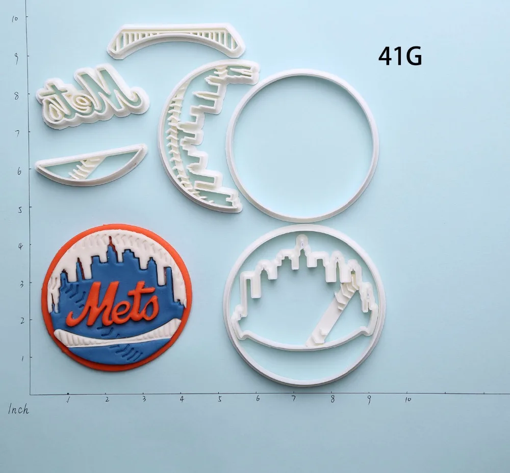 Американская профессиональная бейсбольная Лига Команда Логотип печенье резак