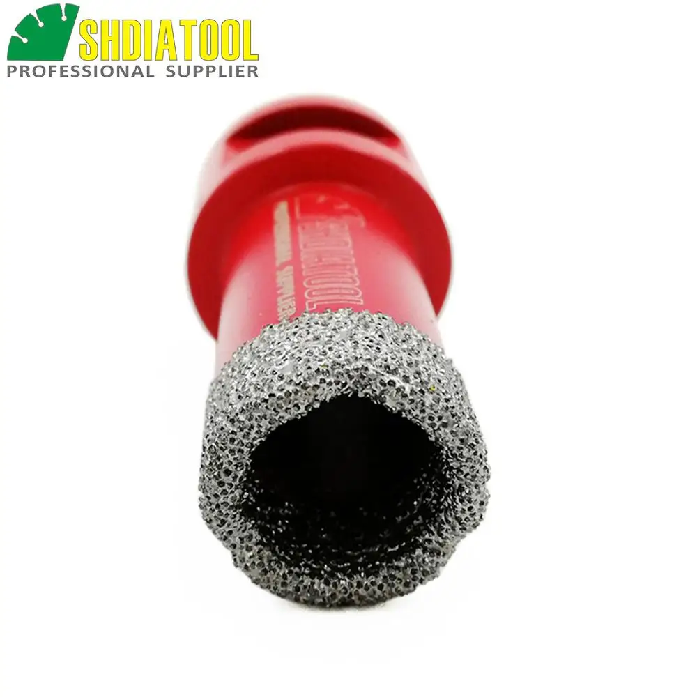 SHDIATOOL 2 шт. диаметр 20 мм красного цвета вакуумной пайки Diamond Core Bits с M14 соединение