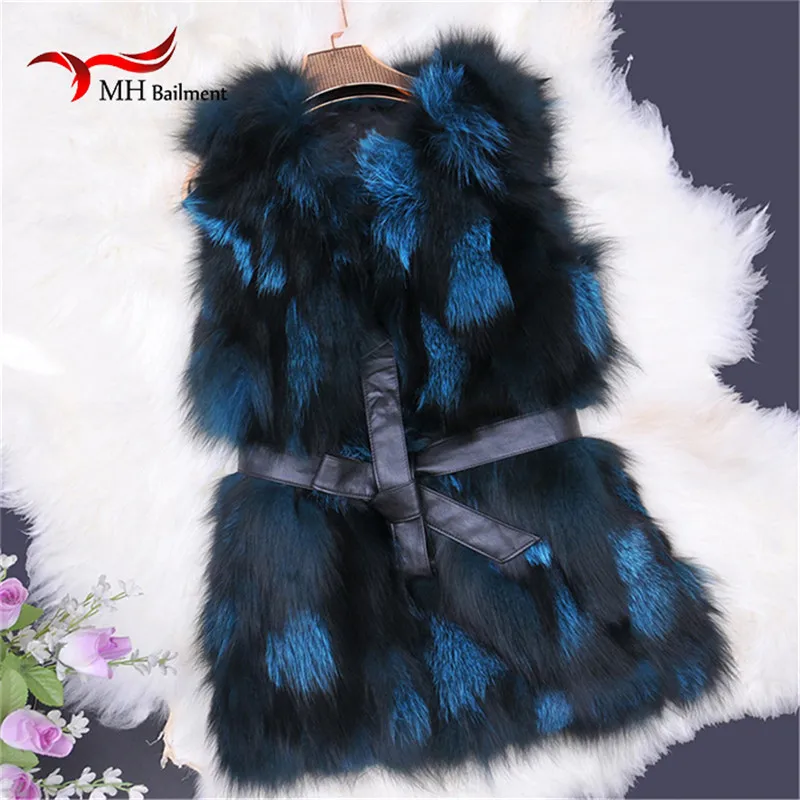 Женский меховой жилет осенняя теплая кожаная безрукавка из меха серебристой