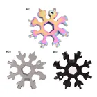 Инструмент для повседневного использования 18 в 1 многофункциональная карточка комбинация компактные и портативные товары для улицы Снежинка карточка для инструментов для повседневного использования