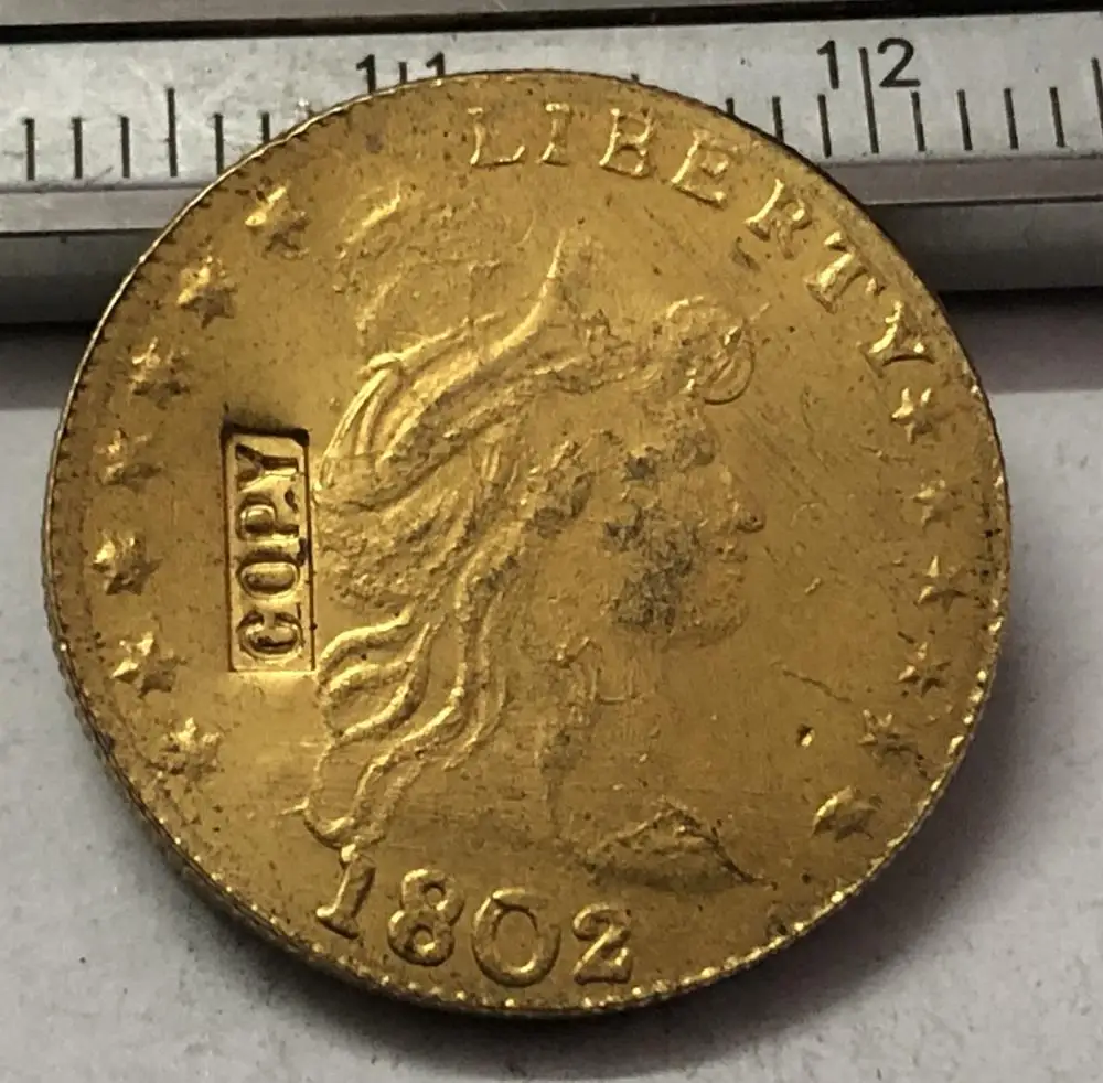 1802 тюрбан $2-1/2 Золотая копия доллара | Дом и сад