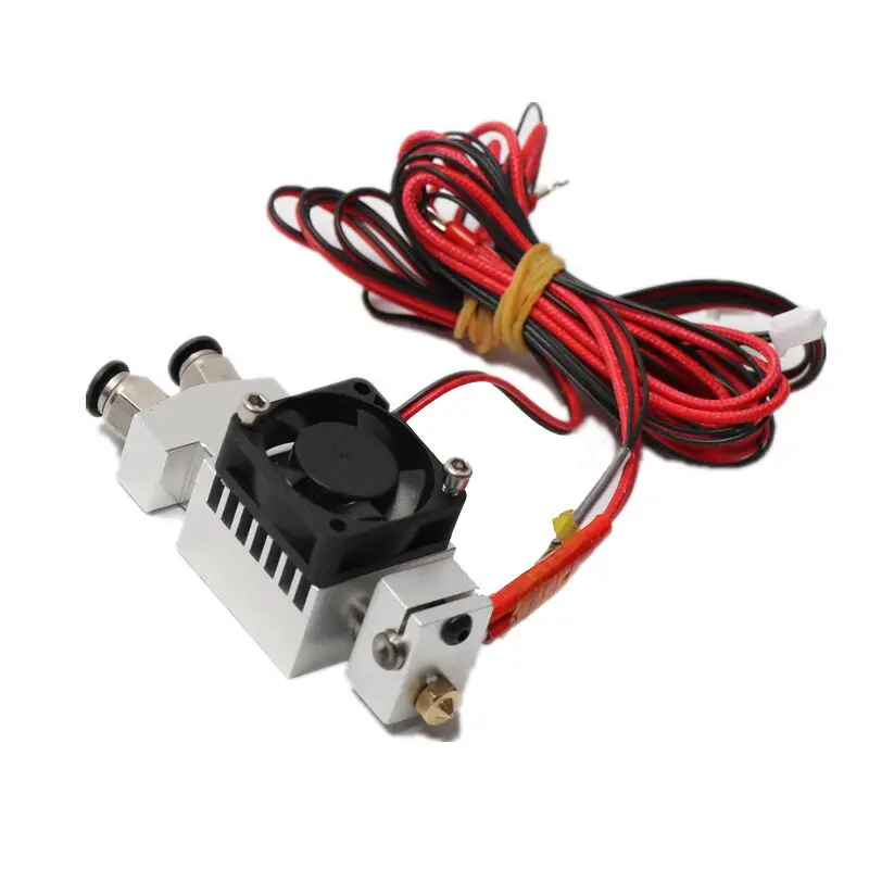 HE3D части 3D принтера 2 в 1 из hotend, два изменения цвета экструдер hotend комплект для 0,4 мм 1,75 мм