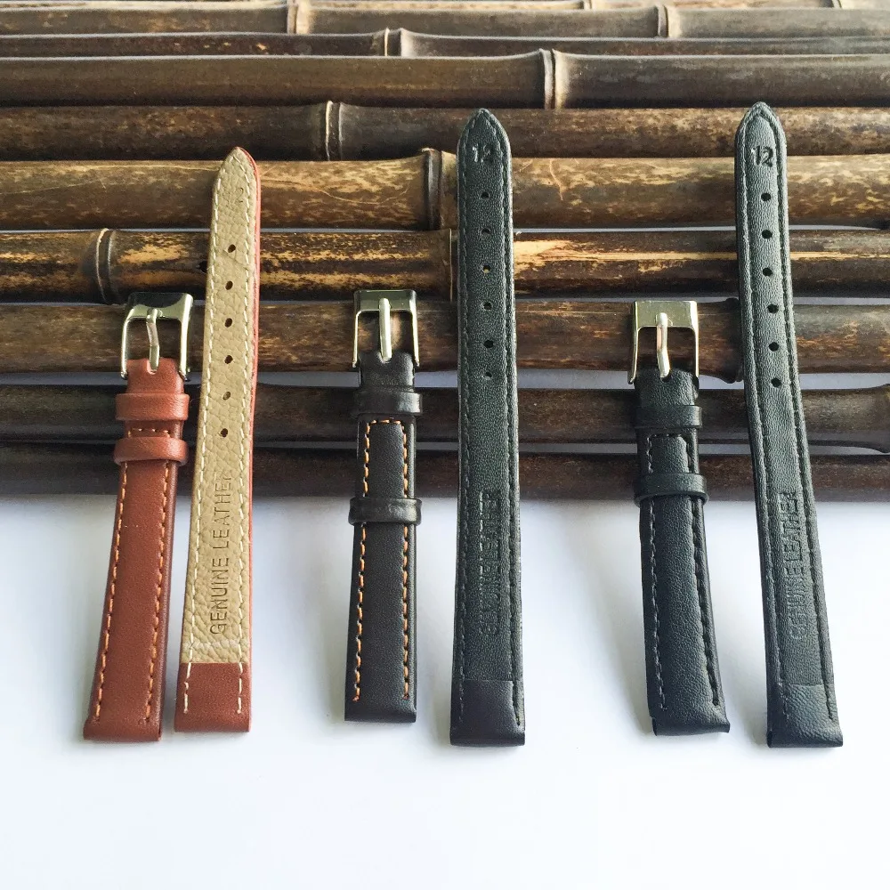 Ремешок для часов 12 мм Модный деловой Сверхтонкий ремешок Лидер продаж 2020 мягкий