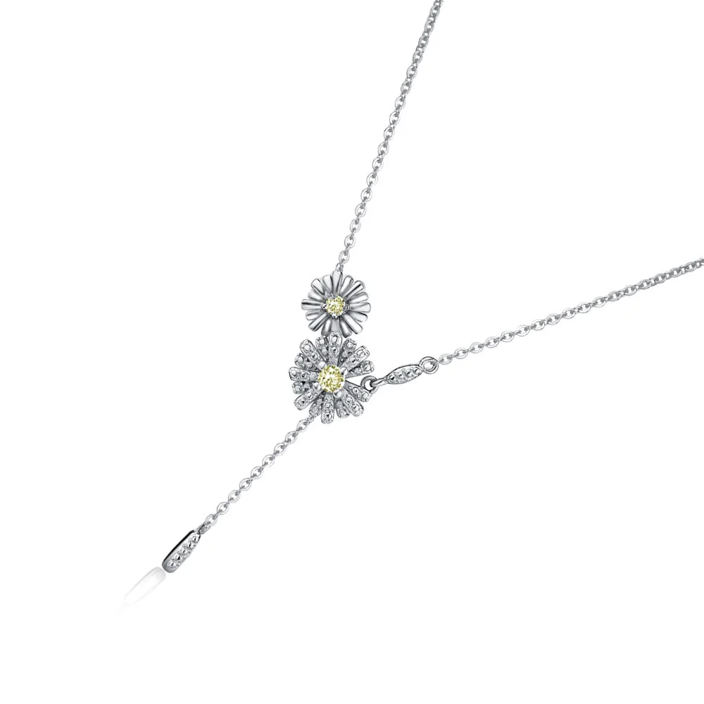 Женское ожерелье из серебра 925 пробы с фианитом | Украшения и аксессуары