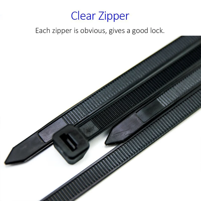 ZHEJIN 4 0 шт. 100 * мм самоблокирующиеся Нейлоновые кабельные стяжки 2 5 &quotInch Zip Tie Loop Ties