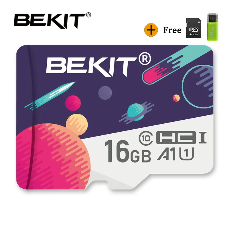 SA-16GB Бекит микро sd карты TF карты 128 ГБ оперативной памяти, 32 Гб встроенной памяти, 64 ГБ 256 A1 Class10 80 МБ/с. Флэш карта Micro sd карта, карта памяти micro sd для samrtphone и настольный ПК - Емкость: SA-16GB