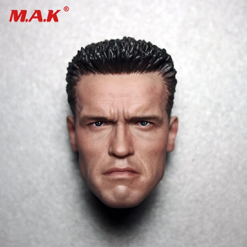collection 1/6 scale Arnold Schwarzenegger head sculpt carving model Terminator 2 T800 12&quot for inches action figure | Игрушки и