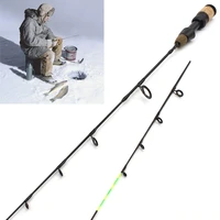 new 58cm winter ice fishing rods 2 tips spinning rod carbon fiber ice pole ultra light carp fishing free shipping