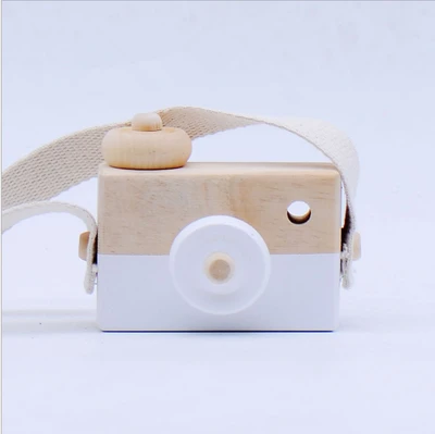 

Wooden Camera Baby Kids Hanging Camera Photography Prop Decoration Children Educational Toy natural wood toys-15