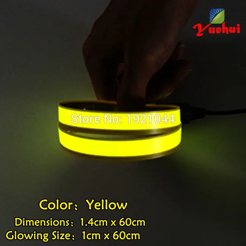 Электролюминесцентная лента желтый электролюминесцентный элемент с активацией
