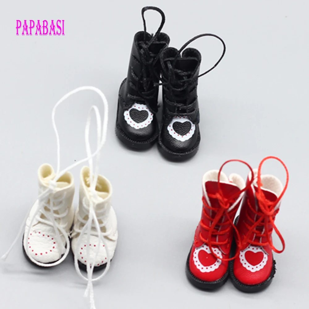 1 пара ботинки из искусственной кожи для кукол BJD 1/8 обувь Blythe Licca Jb размер 1/6 см