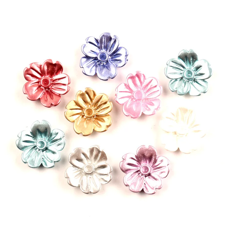 50Pcs 16mm Mixed Flower Resin Decoration Crafts Flatback Cabochon Embellishments For Scrapbooking Diy Accessories | Дом и сад