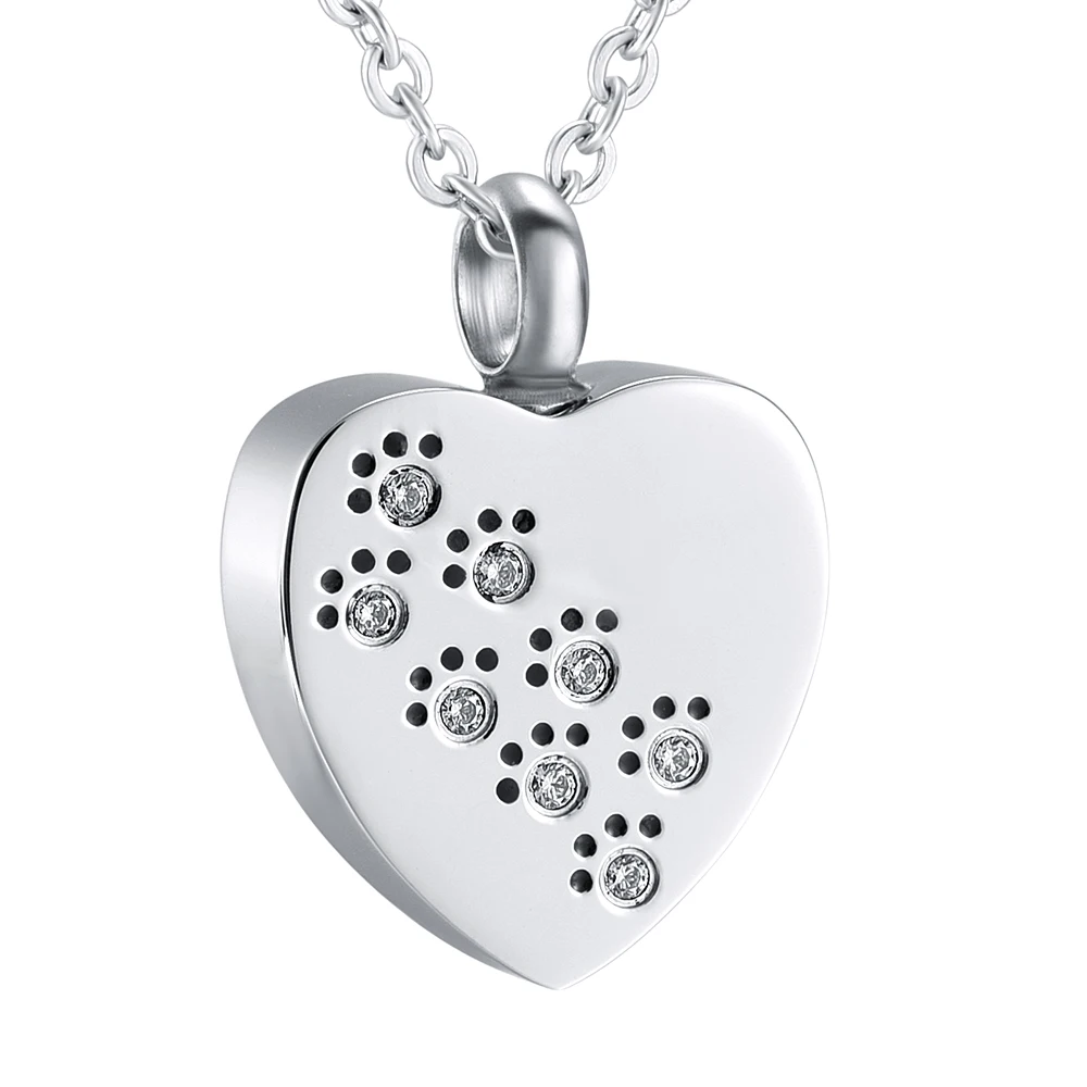 IJD8383 бриллиантовое ожерелье с подвеской в виде собачьей лапы|memorial jewelry|pendant necklacedog