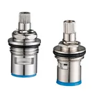 Смеситель из нержавеющей сталимеди, Керамический дисковый картридж, сердечник клапана, сменный кран для горячей и холодной воды, аксессуары для ванной комнаты, бытовые