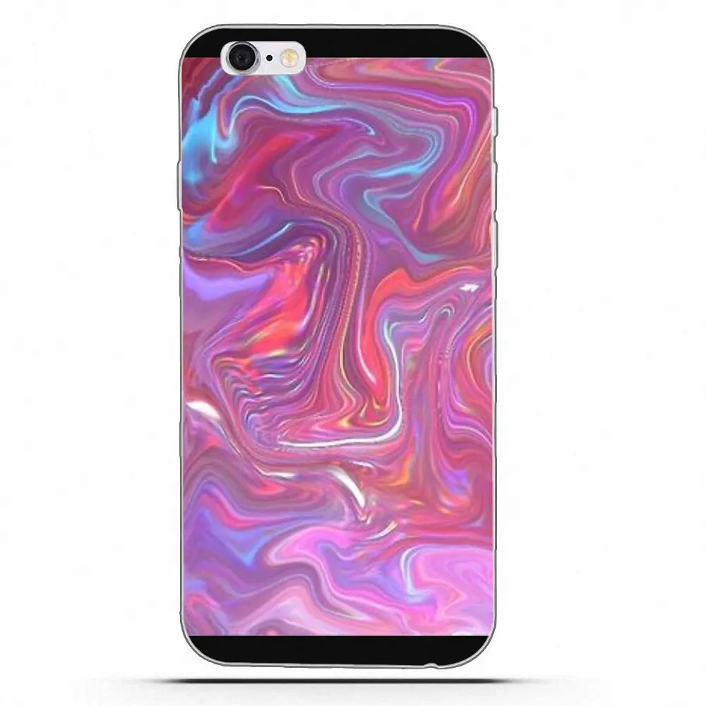 Мягкий чехол Wexoeq из тпу для Apple iPhone 4 4S 5 5C 5S SE 6 6S 7 8 Plus X Pastel металлический