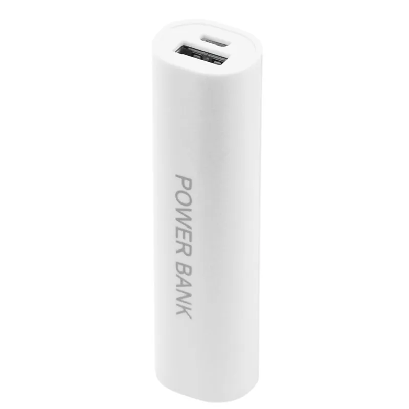 Портативный мобильный USB Банк питания зарядное устройство Коробка Чехол для батареи для 1x18650 DIY - Цвет: Белый
