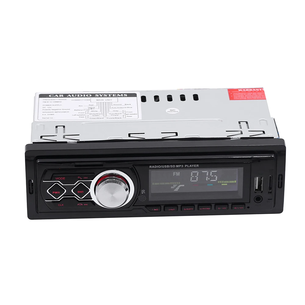 Автомагнитола 1 Din 12 В с Bluetooth FM стереозвуком USB AUX|Автомобильные радиоприемники| |