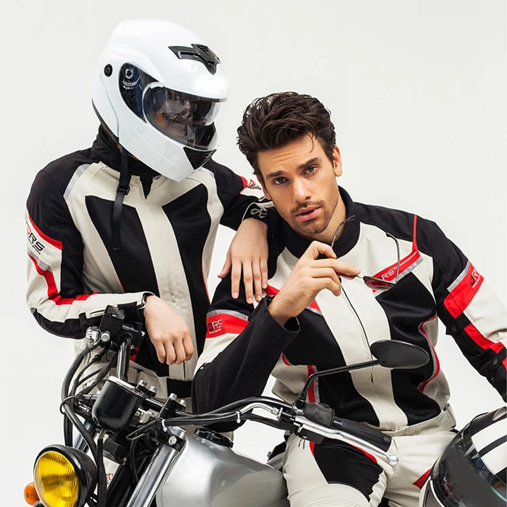 

DUHAN Motorcycle Jacket Ms Jacket Summer Breathable Mesh Moto Jacket Protective Gear Motorcycle Suit Motobike Clothing For Women