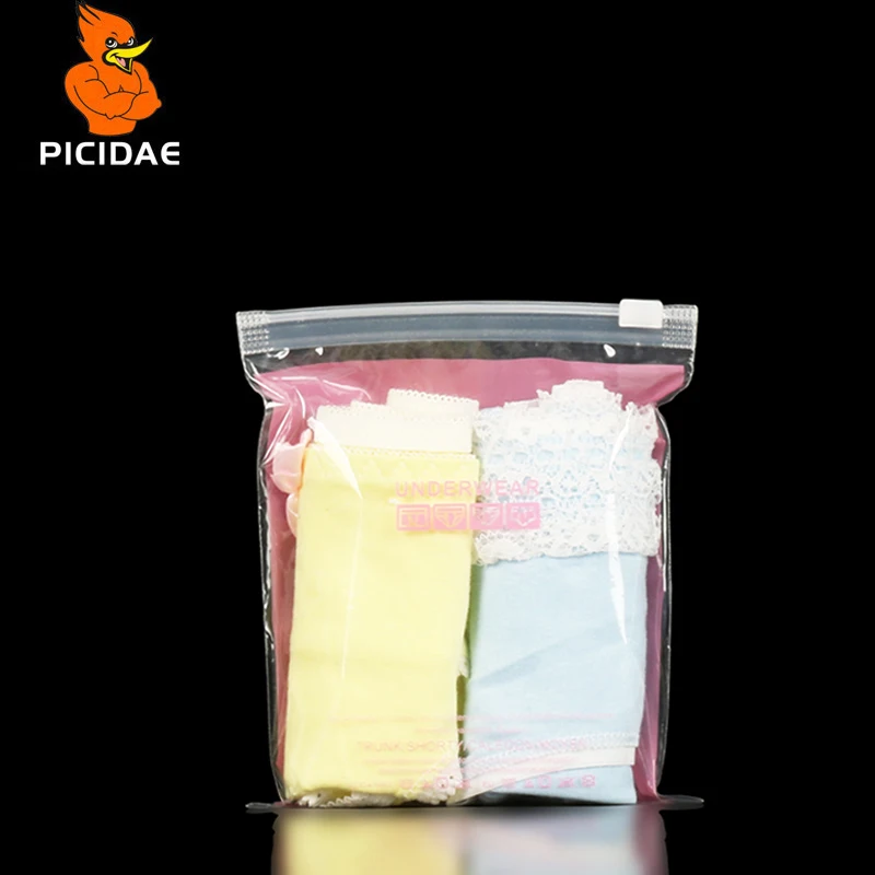 Розовые Трусики Женщина Печати Pattern Прозрачный Пакет Скольжения Слайд Клапан