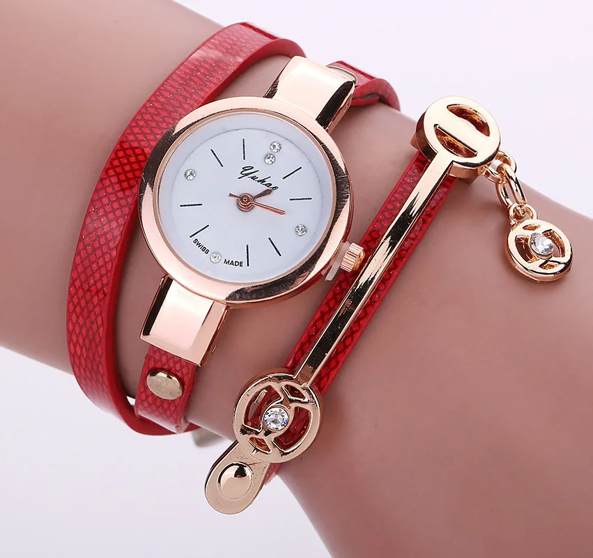 Роскошные брендовые кожаные кварцевые часы для женщин женские повседневные