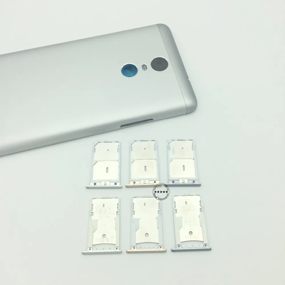 Для Redmi Note 3 Оригинальный двойной держатель SIM лоток для Xiaomi Pro Nano Sim 1/2 Micro SD/TF слот