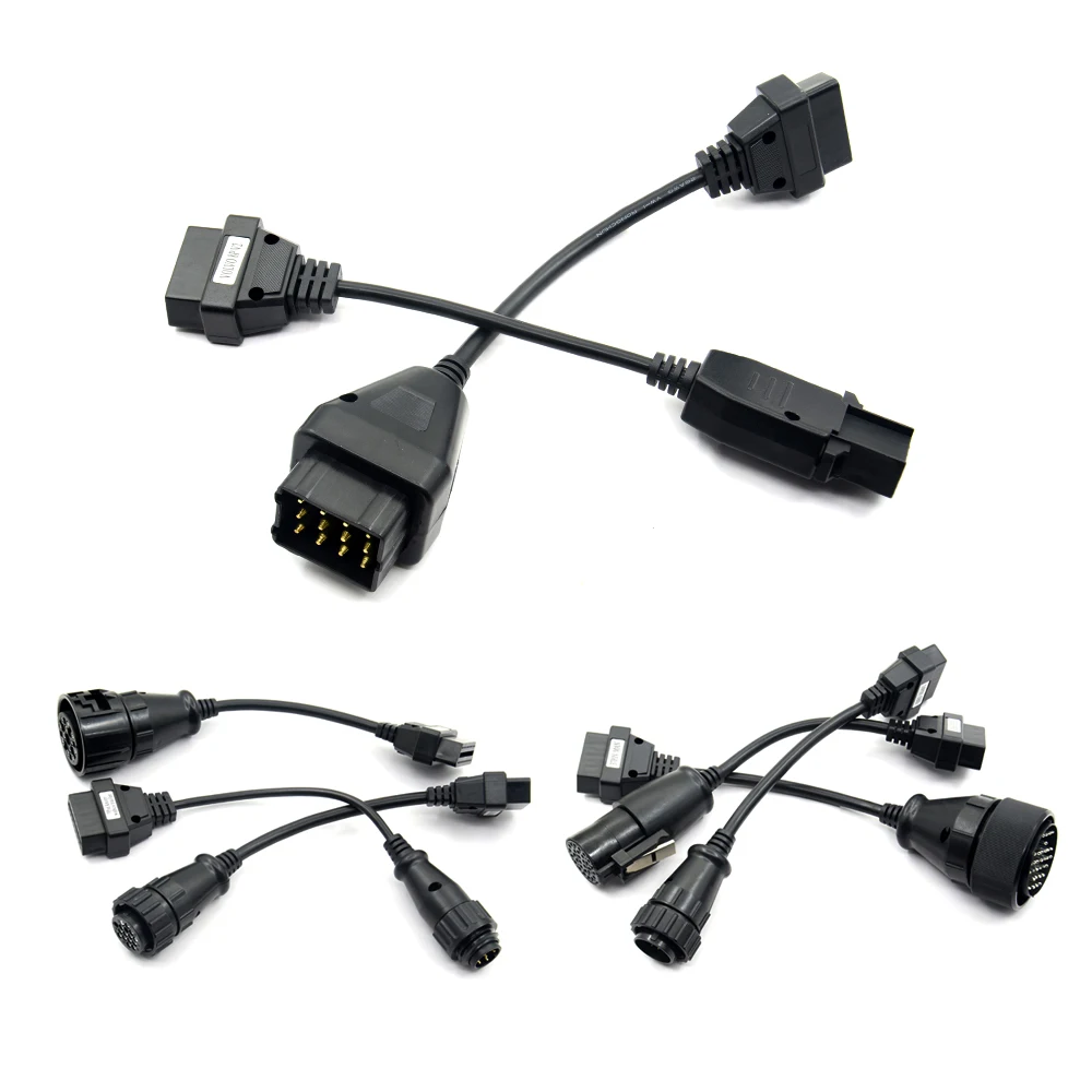 Полный комплект 8 кабелей для грузовиков vd pro plus / multidiag MVD OBDII диагностический