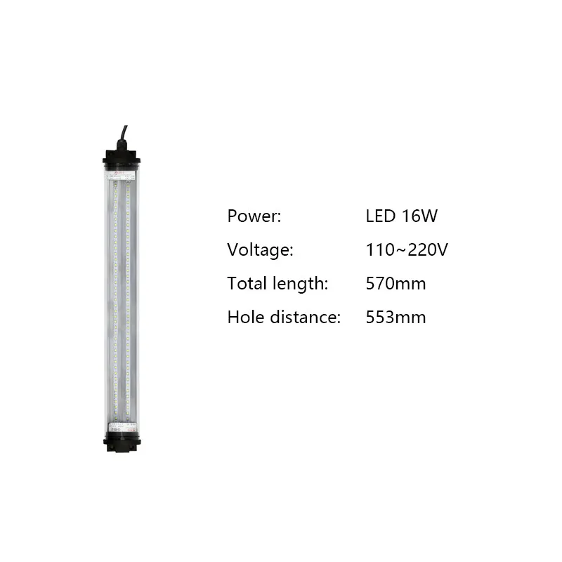 LED 16W 110-220V Водонепроницаемый светодио дный свет для гаража 8 Вт 40 Вт 24 В 220 В 1,25 м лампа для швейной машины промышленное освещение led светильник в гараж лампа для швейной машины освещение гаража icoco - Цвет: LED 16W 110-220V