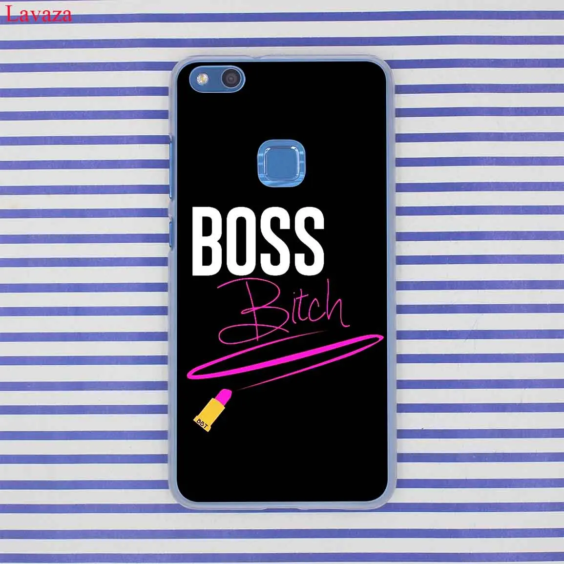 Чехол для телефона Lavaza Bitch mode on розовый boos Huawei P30 P20 P10 P9 Plus P8 Lite Mini 2017 2016 2015 P smart Z 2019|6
