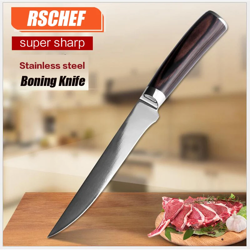 RSCHEF 5 дюймовый кухонный филе нож шеф-повара кухонные ножи японские для косточек |