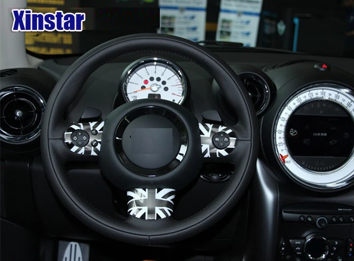 3 шт./компл. чехол рулевого колеса автомобиля стикер для MINI Cooper countryman R55 R56 R60 R61|stickers