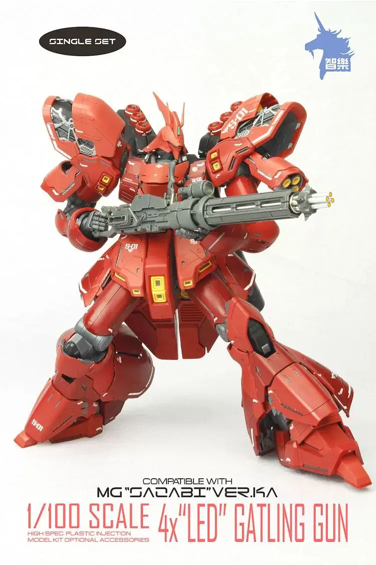 MG 1/100 4X Sazabi MSN-04 пулемет Гатлинга добавить на комплект w/светодиодный фигурка