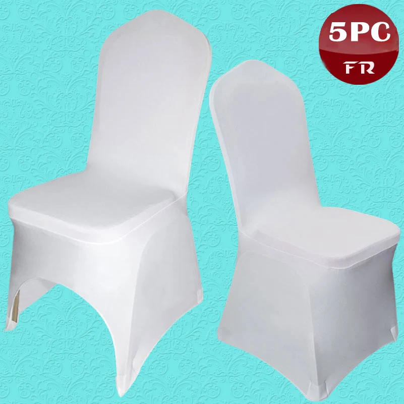 Эластичные универсальные чехлы для стульев из спандекса 5 шт.|chair covers for weddings|spandex